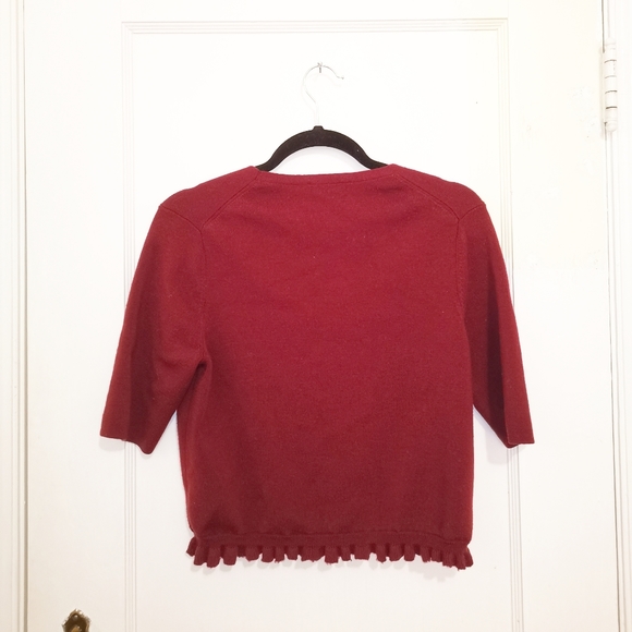 Ann Taylor Cropped Wool Knit Sweater - Picture 2 of 4